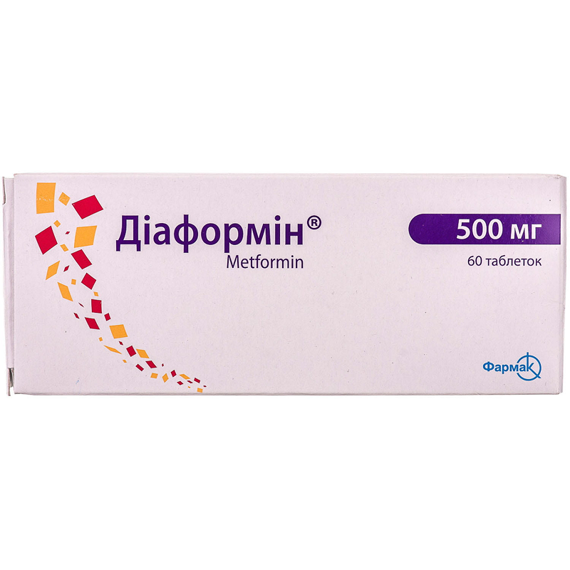 Діаформін табл. 500мг N60 (10х6)